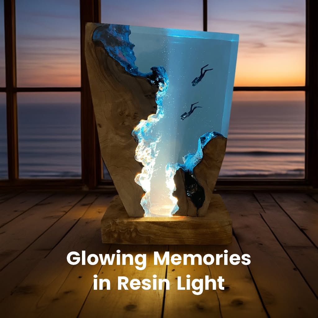 Diver frozen in light, Night Light, Scuba Diving Deep Sea Exploration（ Best Gift 🎁 ）
